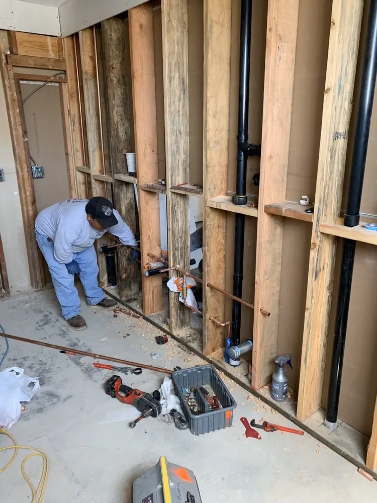 Commercial rough-in plumbing for Trenchless Sewer Repair in D'Iberville